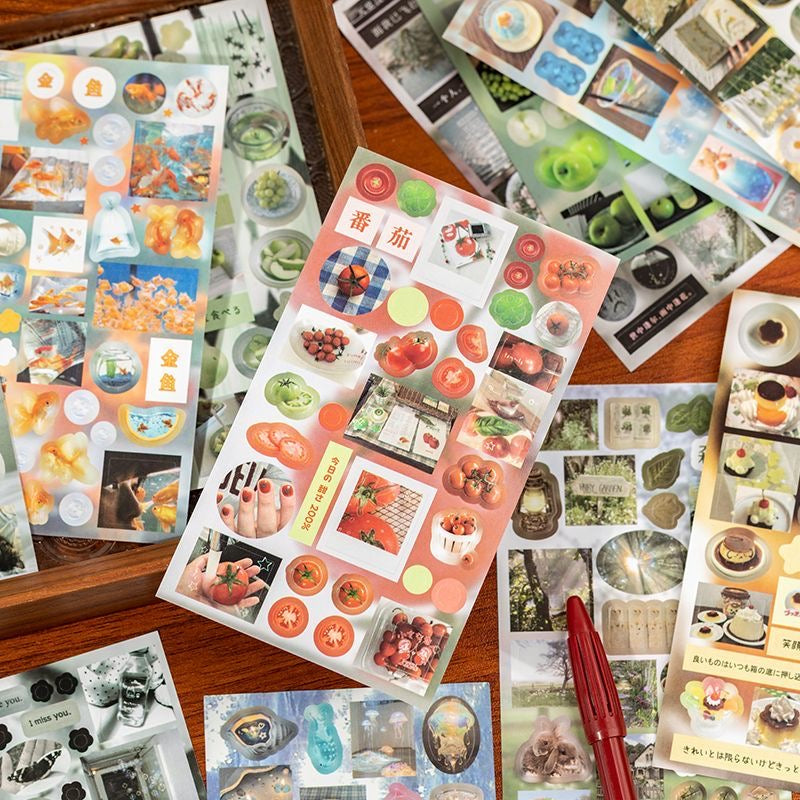 20 Pages Retro Flash Japanese Sticker Book