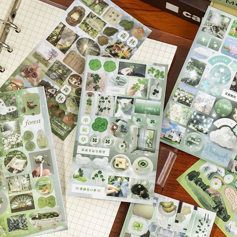20 Pages Retro Flash Japanese Sticker Book