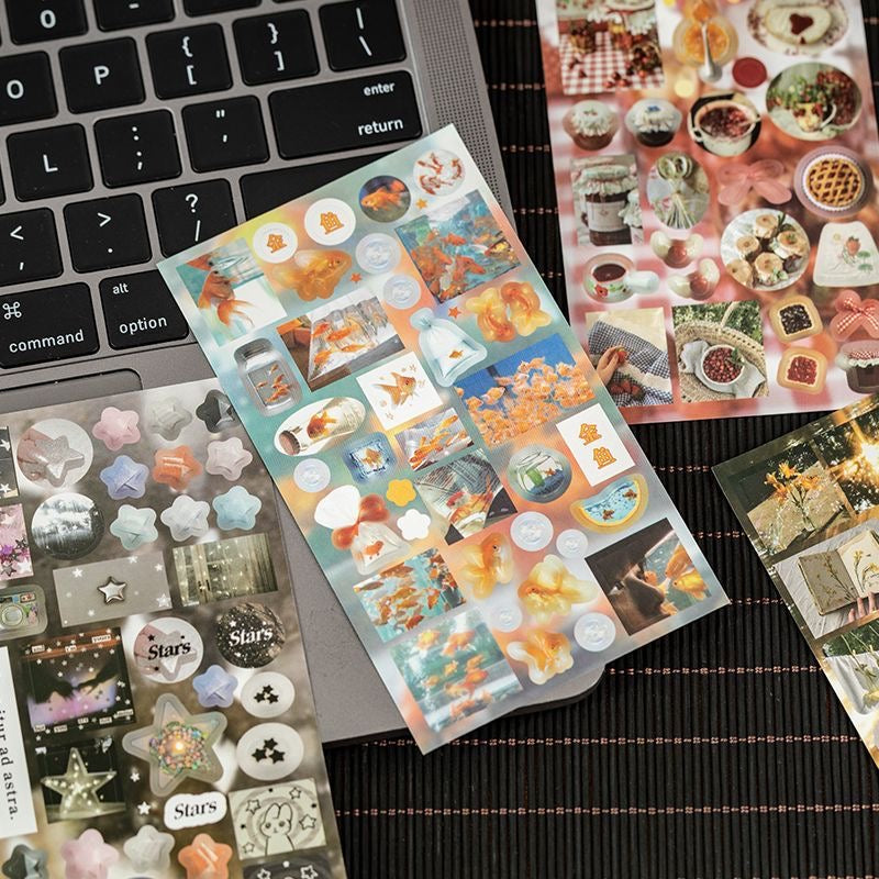 20 Pages Retro Flash Japanese Sticker Book