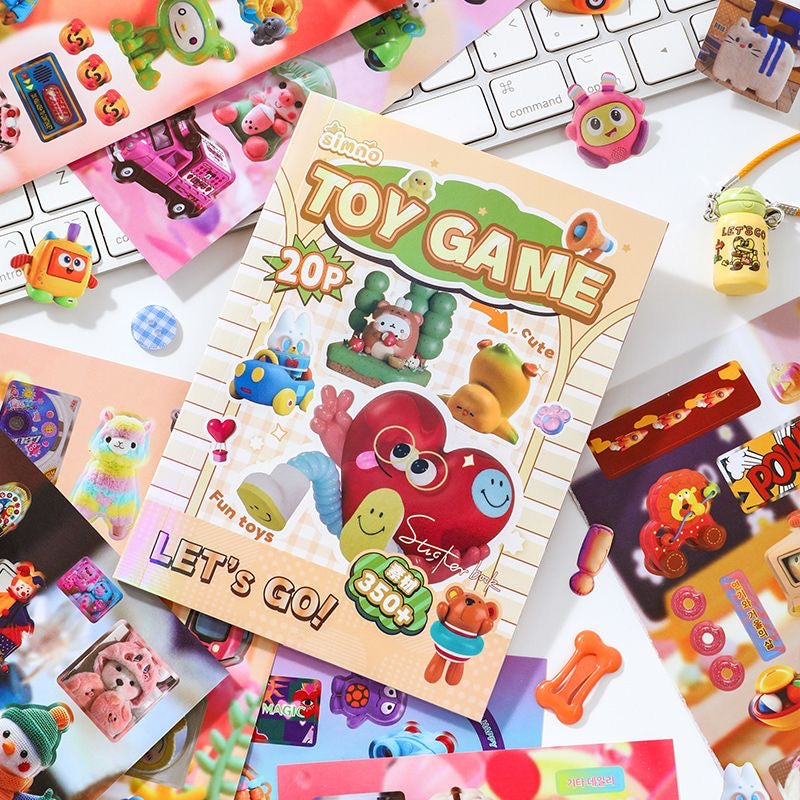 20Pages Toy Paradise Treasure Box Sticker Books