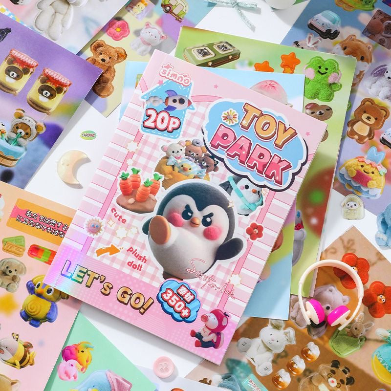 20Pages Toy Paradise Treasure Box Sticker Books