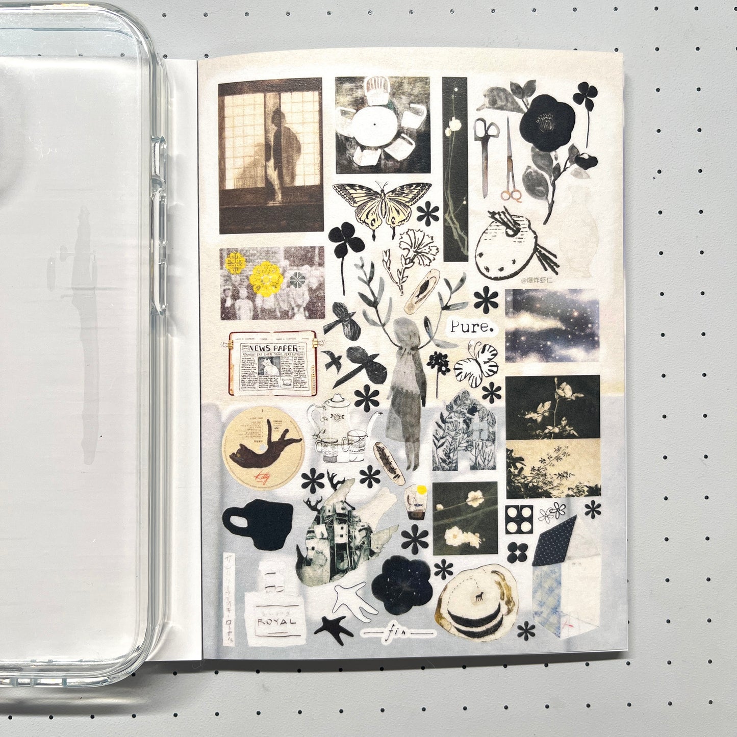 【Limited Edition 9】Steal a moment of leisure Sticker Book Handmade Sticker Phone Case
