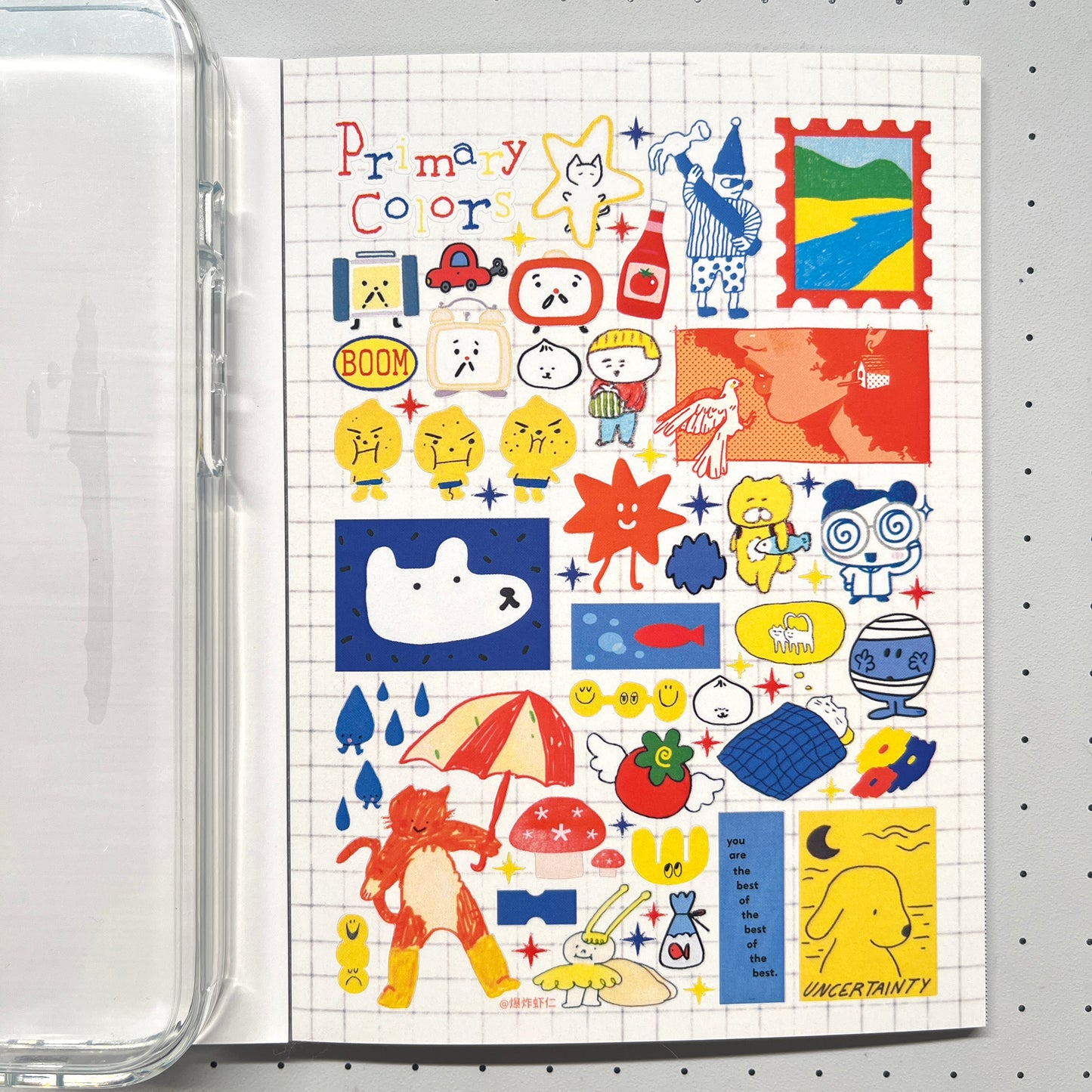 【Limited Edition 9】Steal a moment of leisure Sticker Book Handmade Sticker Phone Case