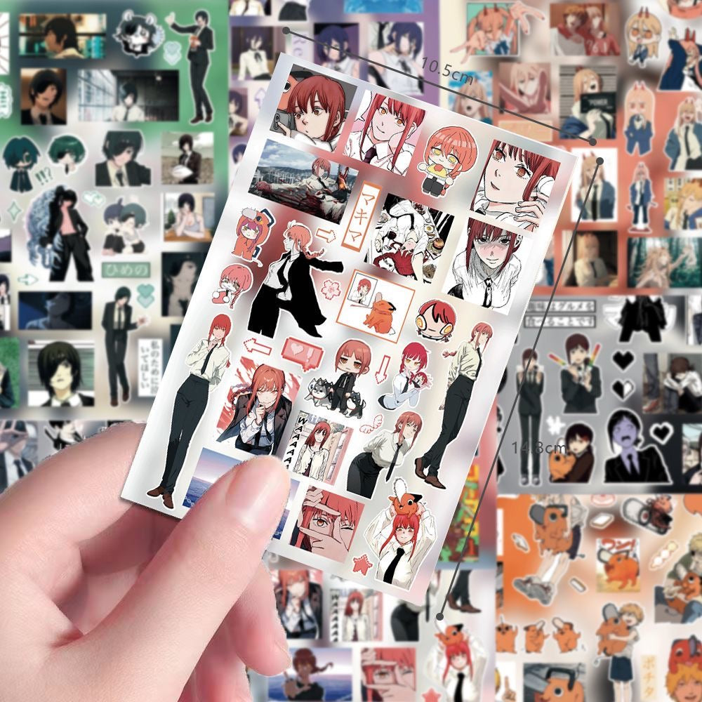 8 Sheets ‌Chainsaw Man Stickers