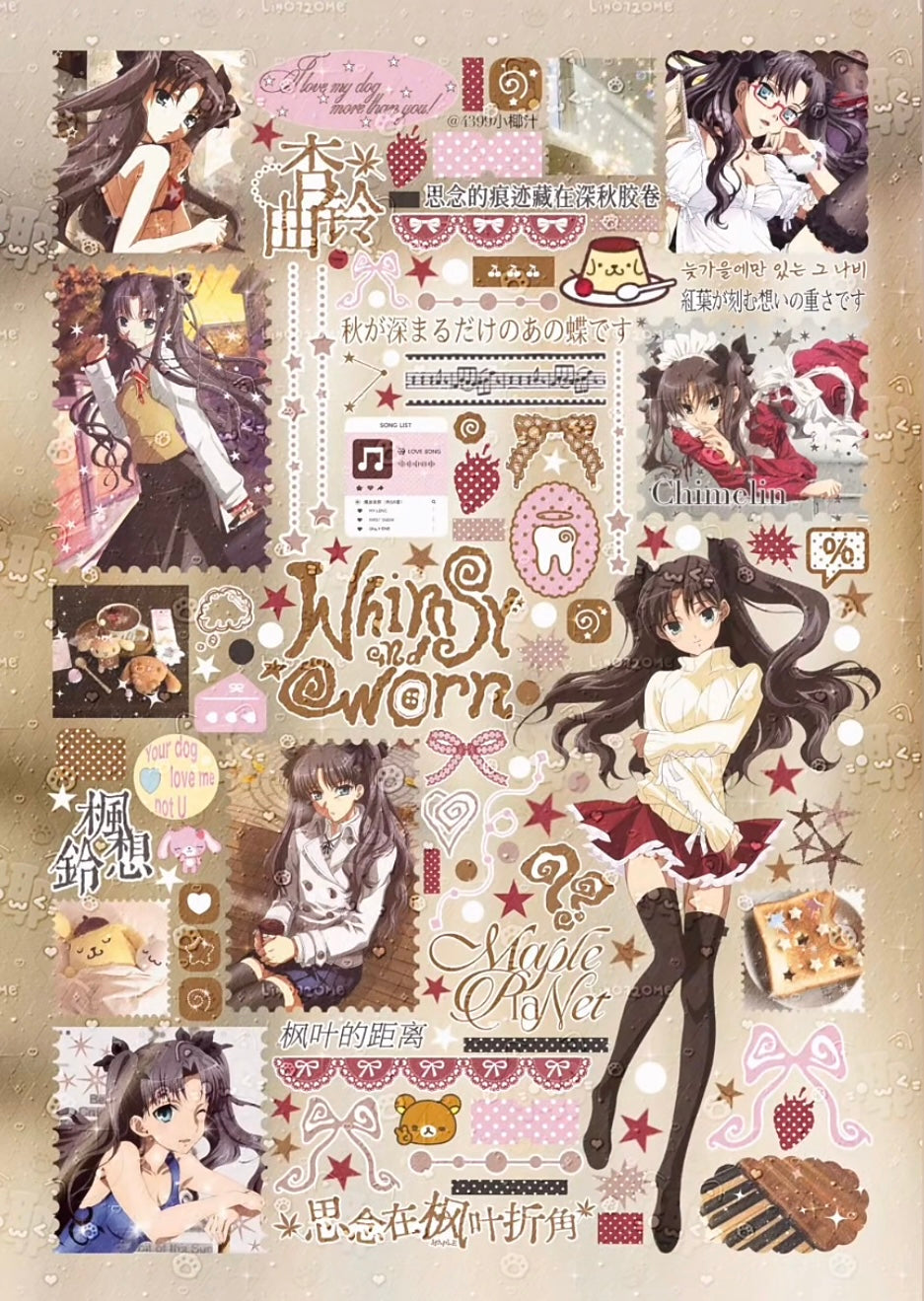 【Pre-Order】A Mix of 35 Anime Sticker Book(Single Pages Can Be Purchased Individually)