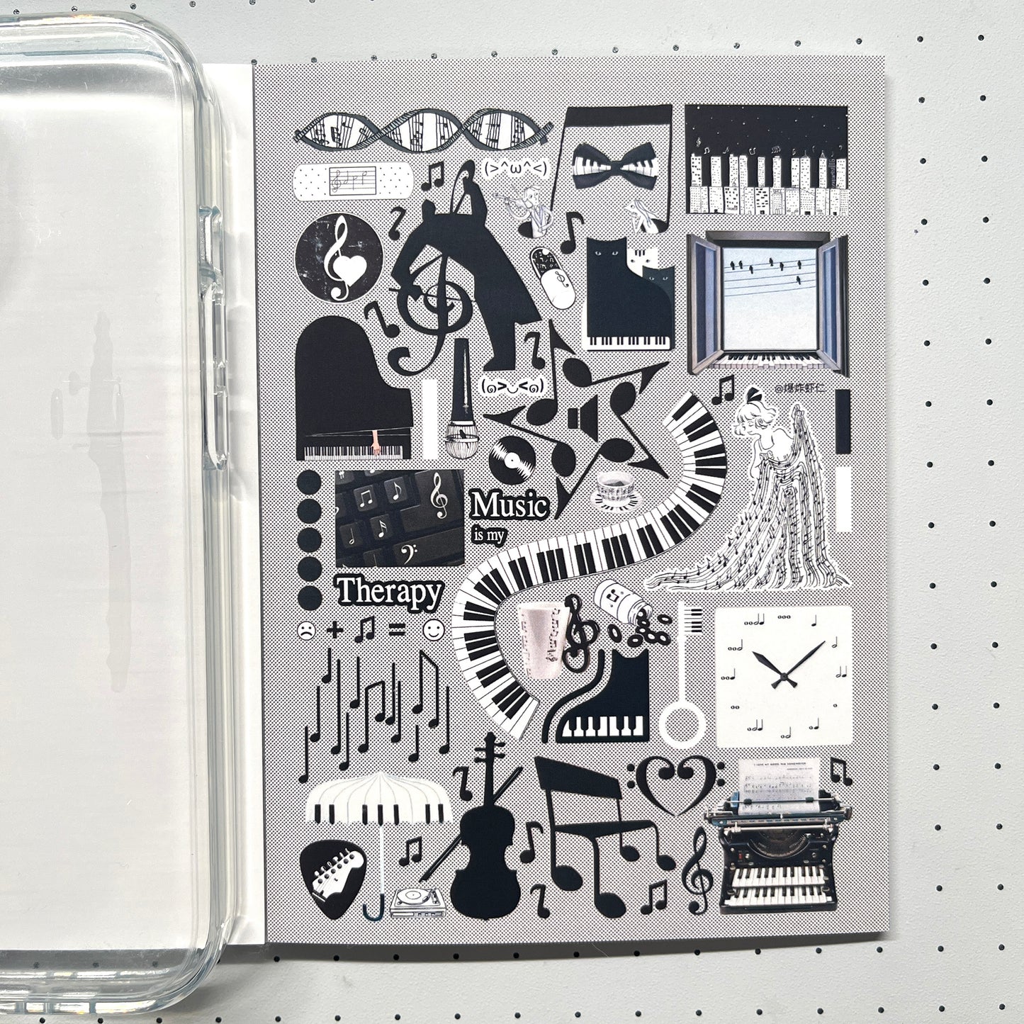 【Limited Edition 9】Steal a moment of leisure Sticker Book Handmade Sticker Phone Case