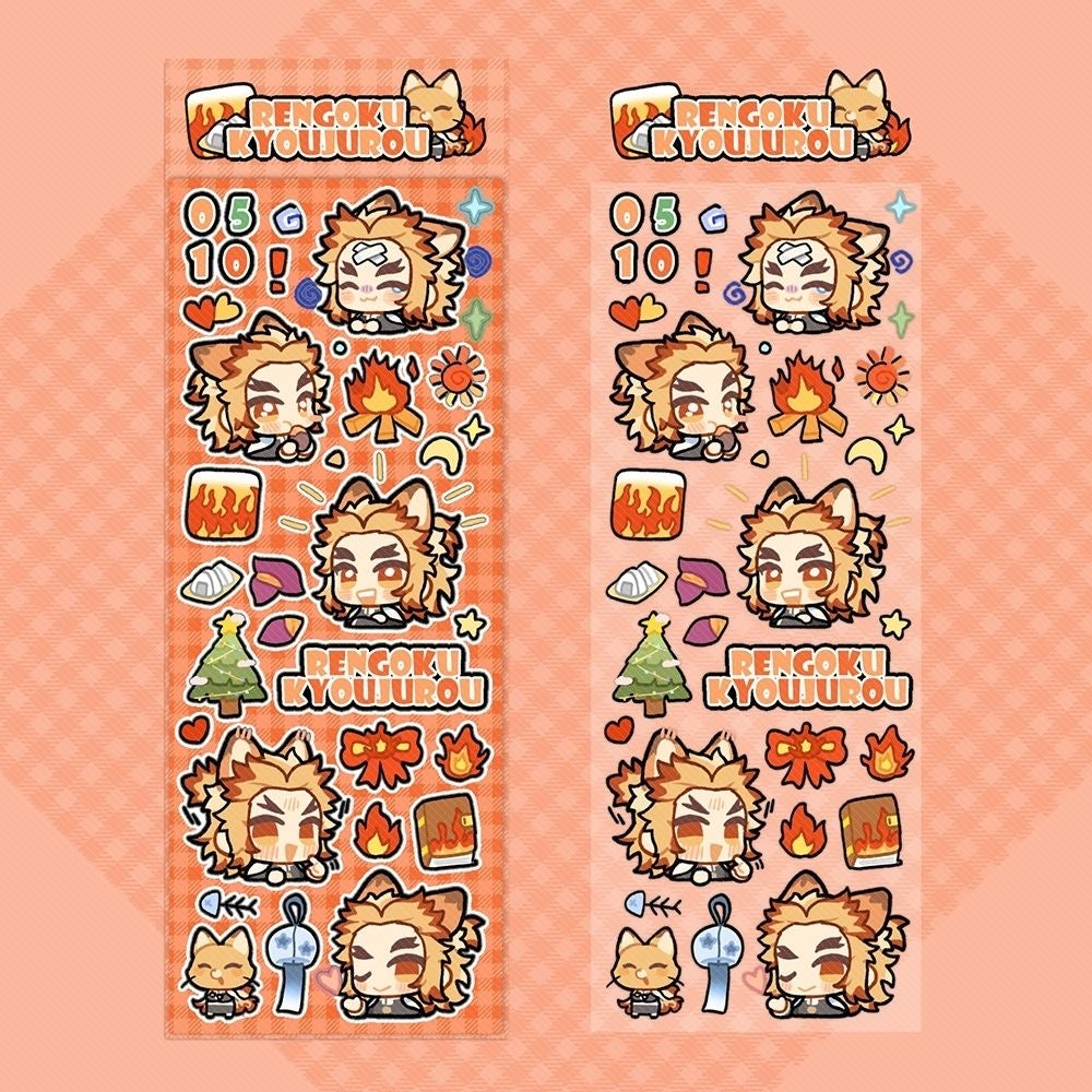 Demon Slayer Stickers Set Of 7