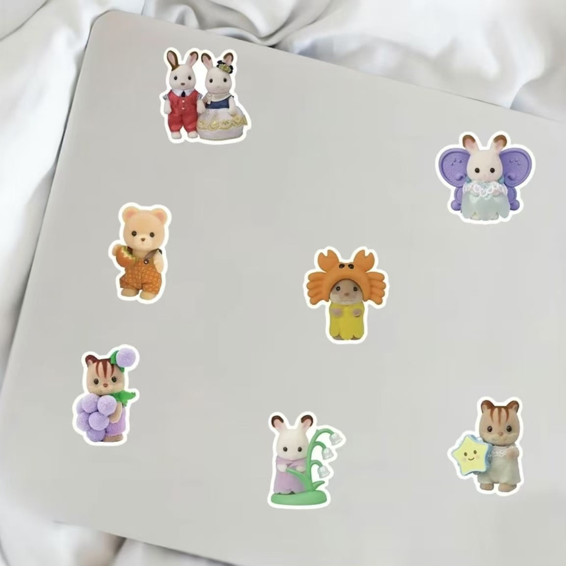52Pcs Pixel Graph Cartoon Toro Cat Stickers