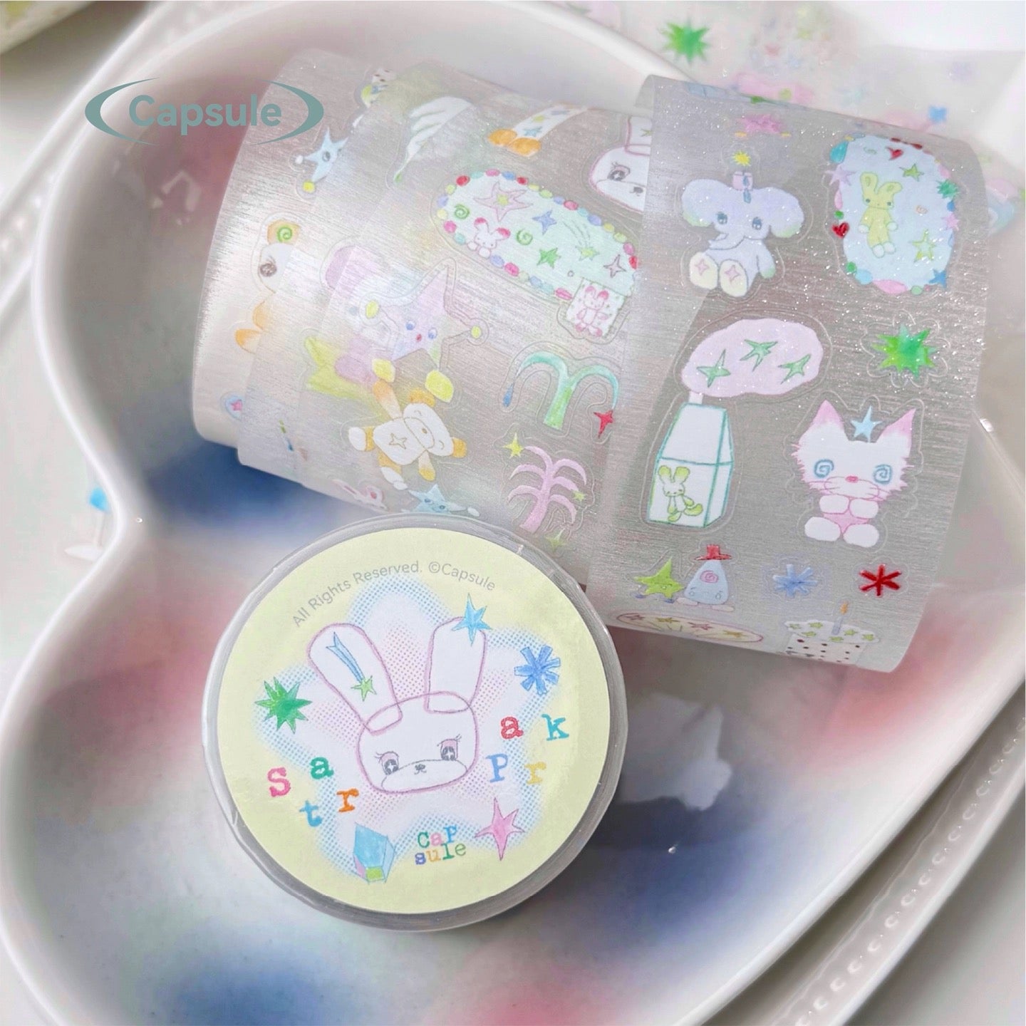 24inches Star Amusement Park Sticker Roll
