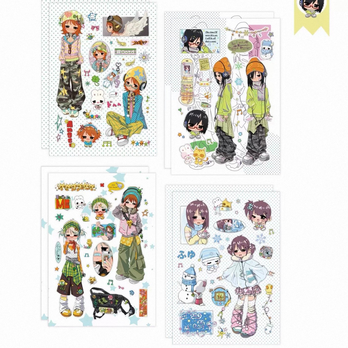 OOTD Cute Sticker Sheets