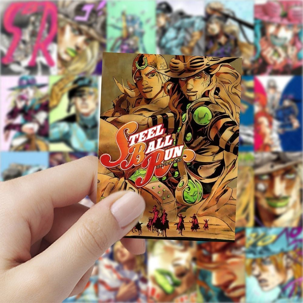 60Pcs JoJo's Bizarre Adventure Steel Ball Run Stickers