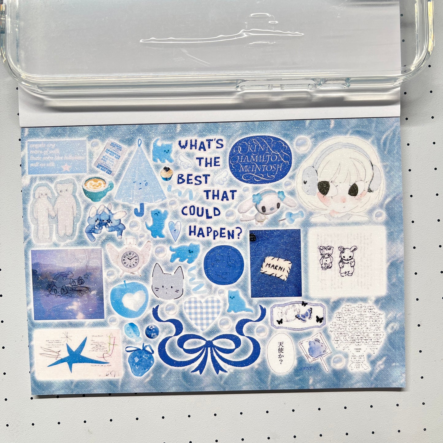 【Limited Edition 9】Steal a moment of leisure Sticker Book Handmade Sticker Phone Case
