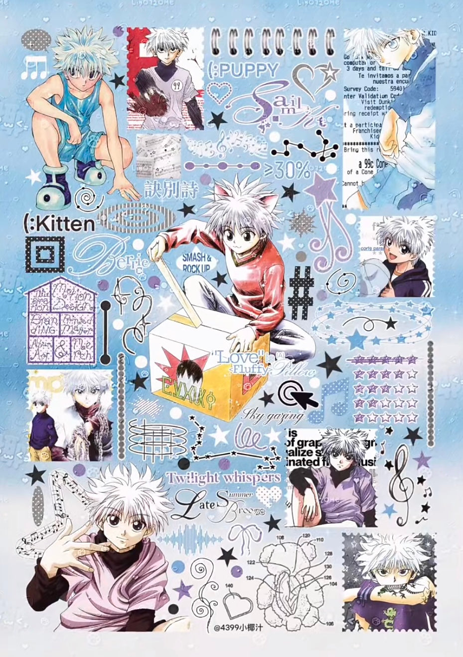 【Pre-Order】A Mix of 35 Anime Sticker Book(Single Pages Can Be Purchased Individually)