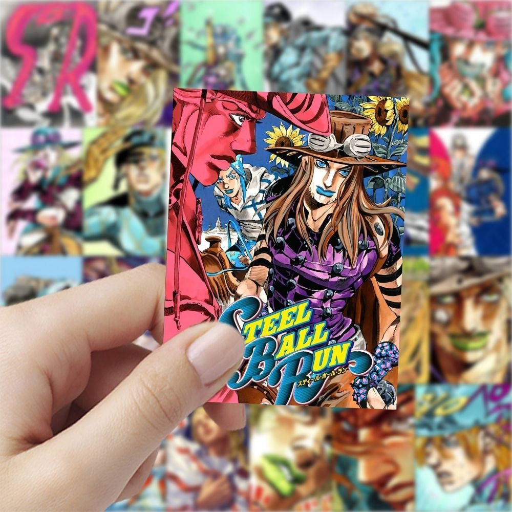 60Pcs JoJo's Bizarre Adventure Steel Ball Run Stickers