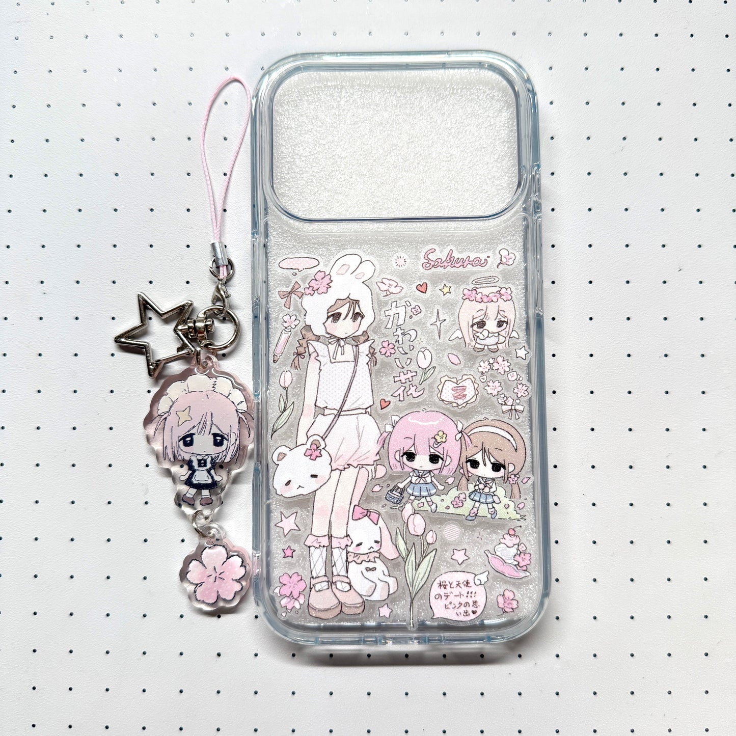 Sakura Angle Handmade Sticker Phone Case Samsung Case