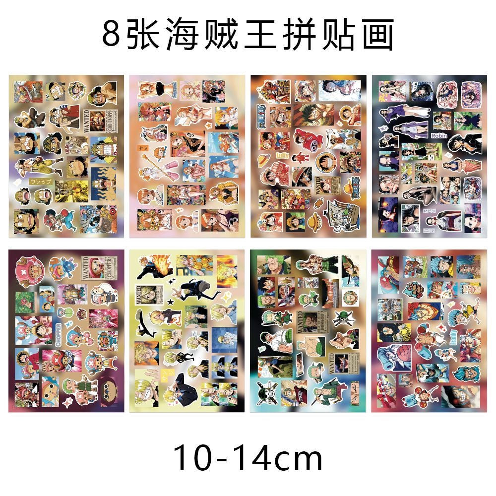 8 Sheets One Piece Stickers