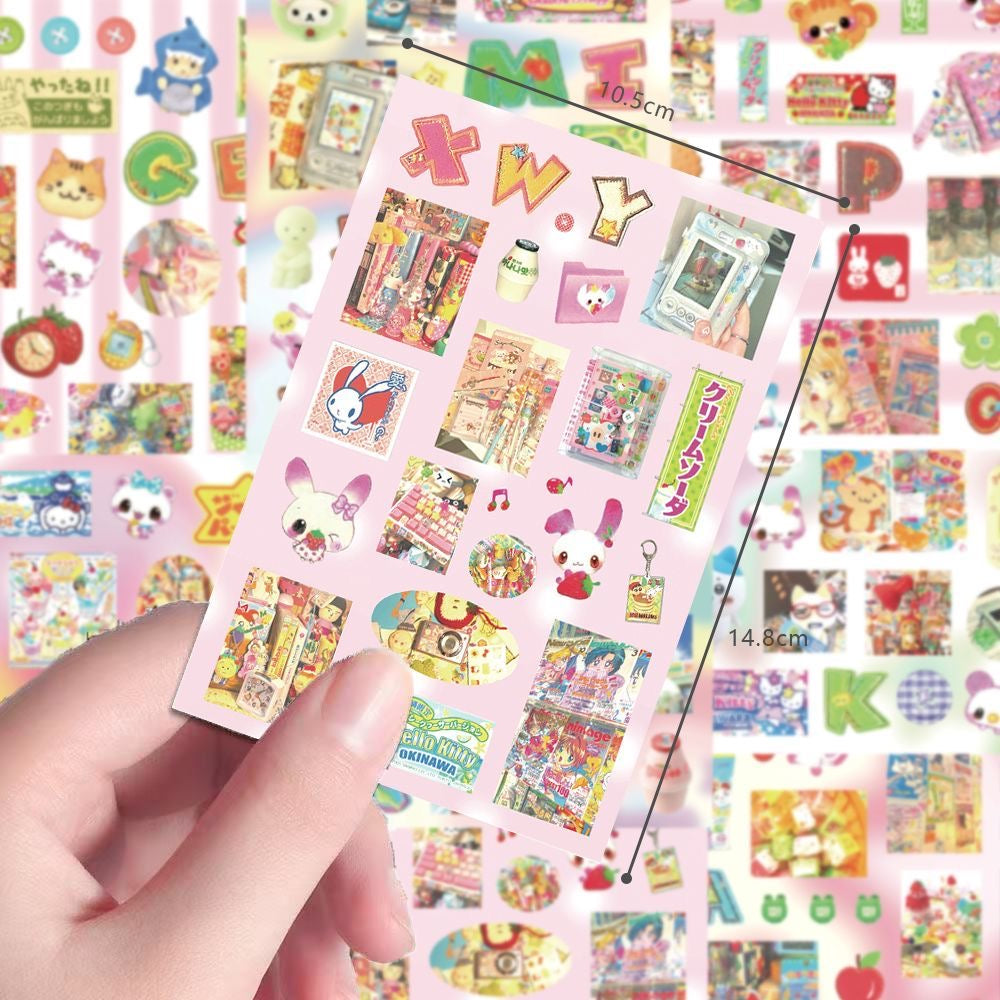 8 Sheets Heisei Retro ‌Sticker
