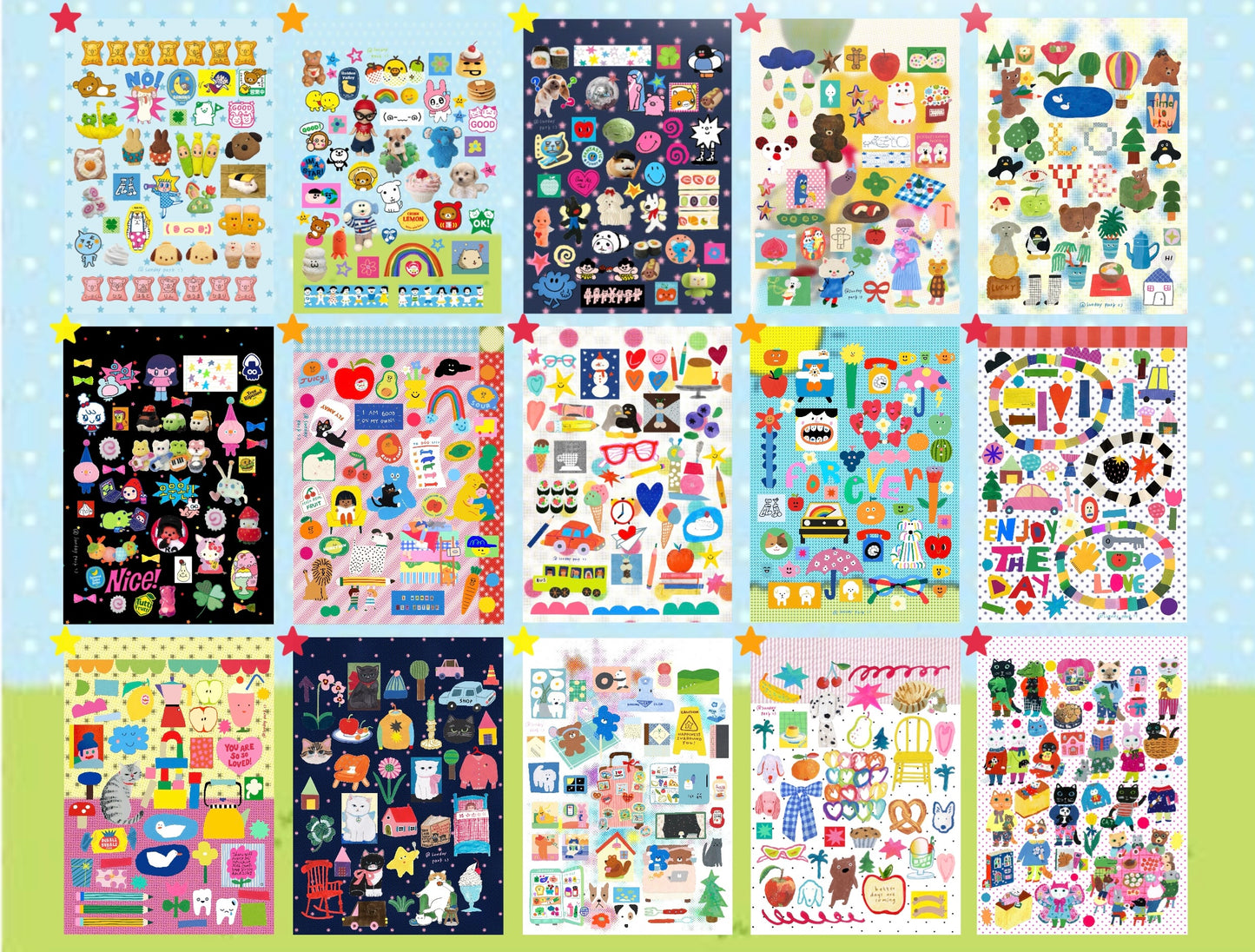【Pre-Order】40Pages  Sunday Park Vol.2 Sticker Book