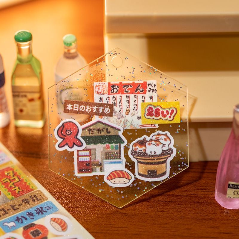 2M Retro Style Cute Pattern Deco Sticker Roll