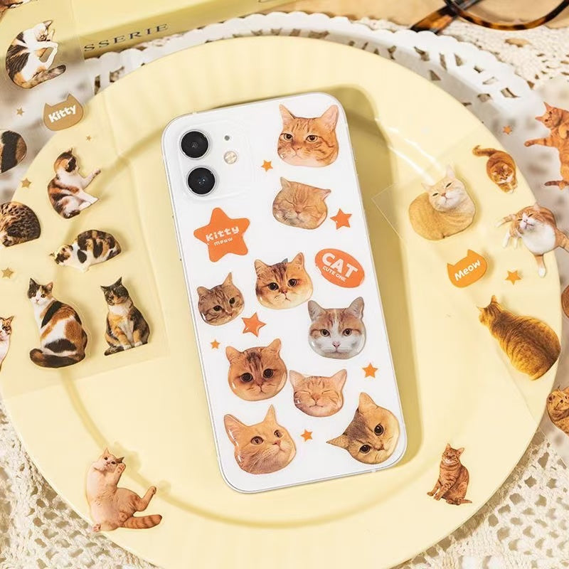 2Pcs Cat dropper stickers Set of 4