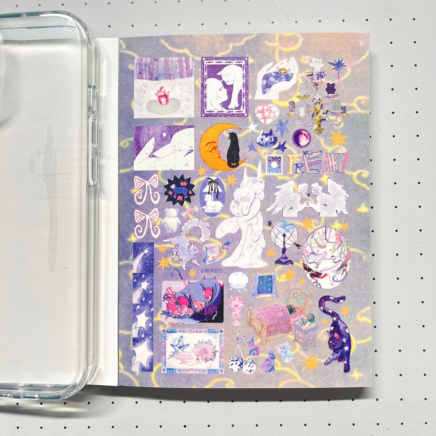 【Limited Edition 9】Steal a moment of leisure Sticker Book Handmade Sticker Phone Case