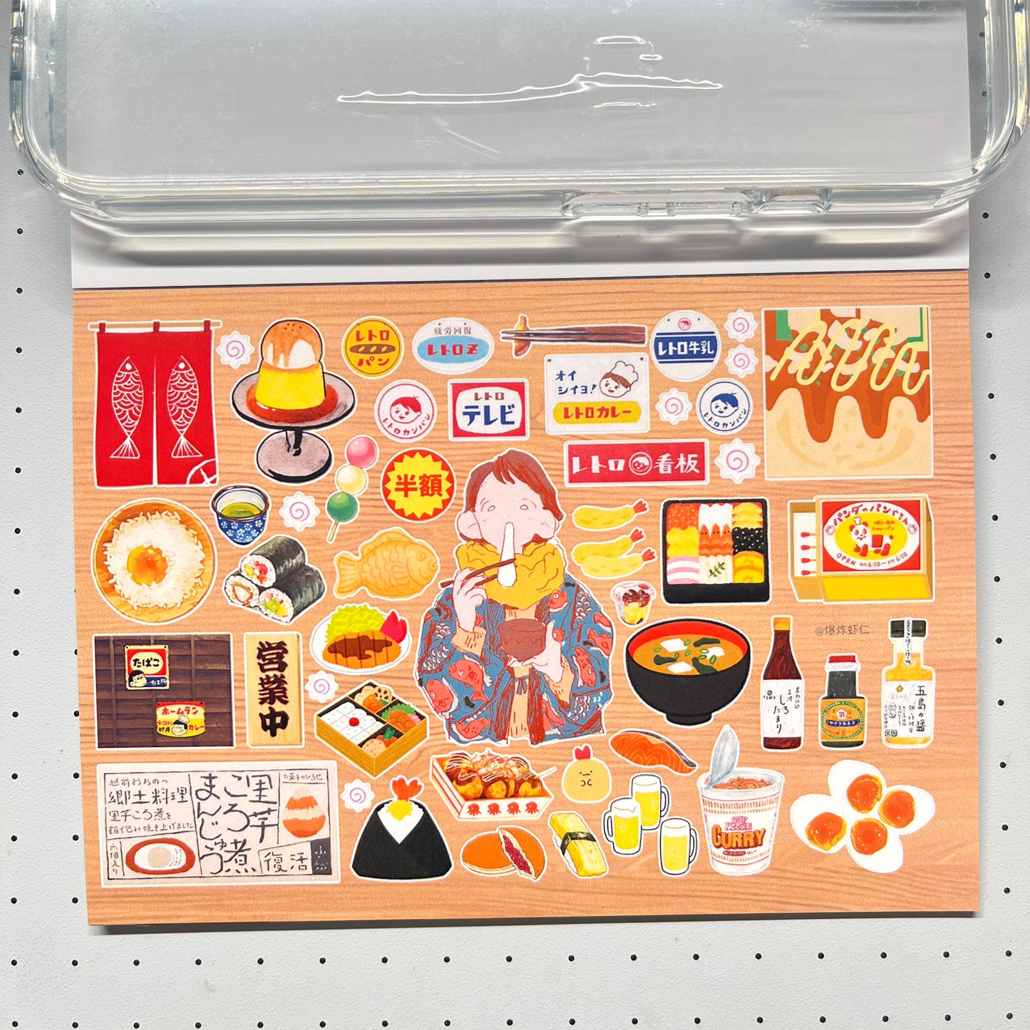 【Limited Edition 9】Steal a moment of leisure Sticker Book Handmade Sticker Phone Case