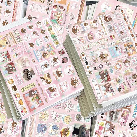 8 Sheets Sugarbunnies Stickers B