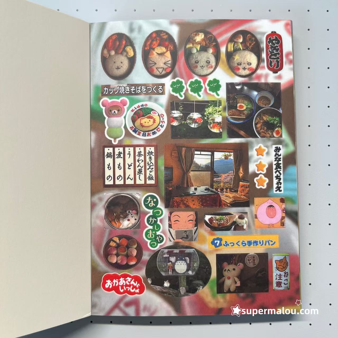 40Pages Kitty Food Landscape Retro Sticker Book