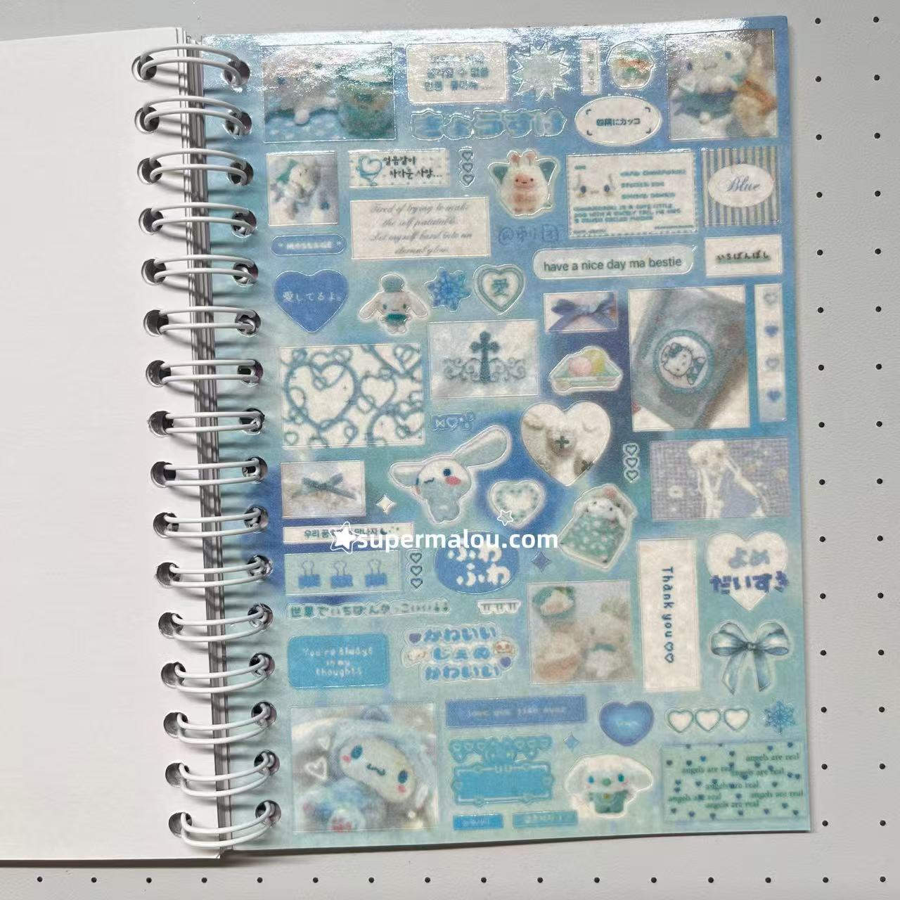 30Pages Macaron Pink Sticker Book