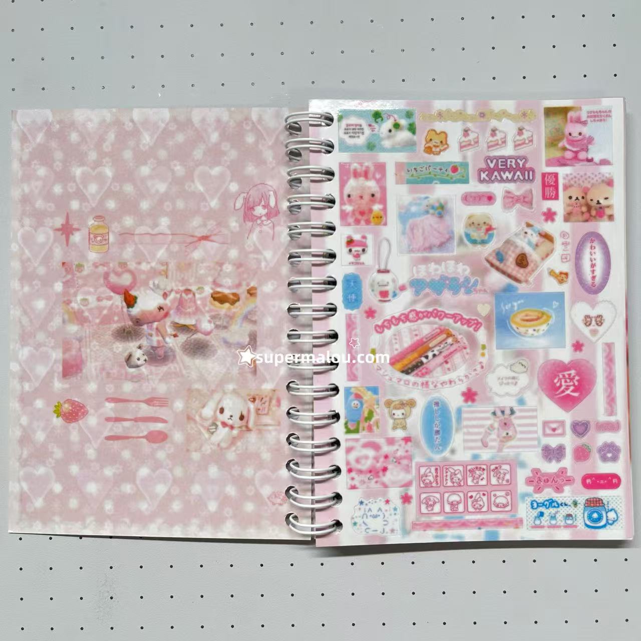 30Pages Macaron Pink Sticker Book