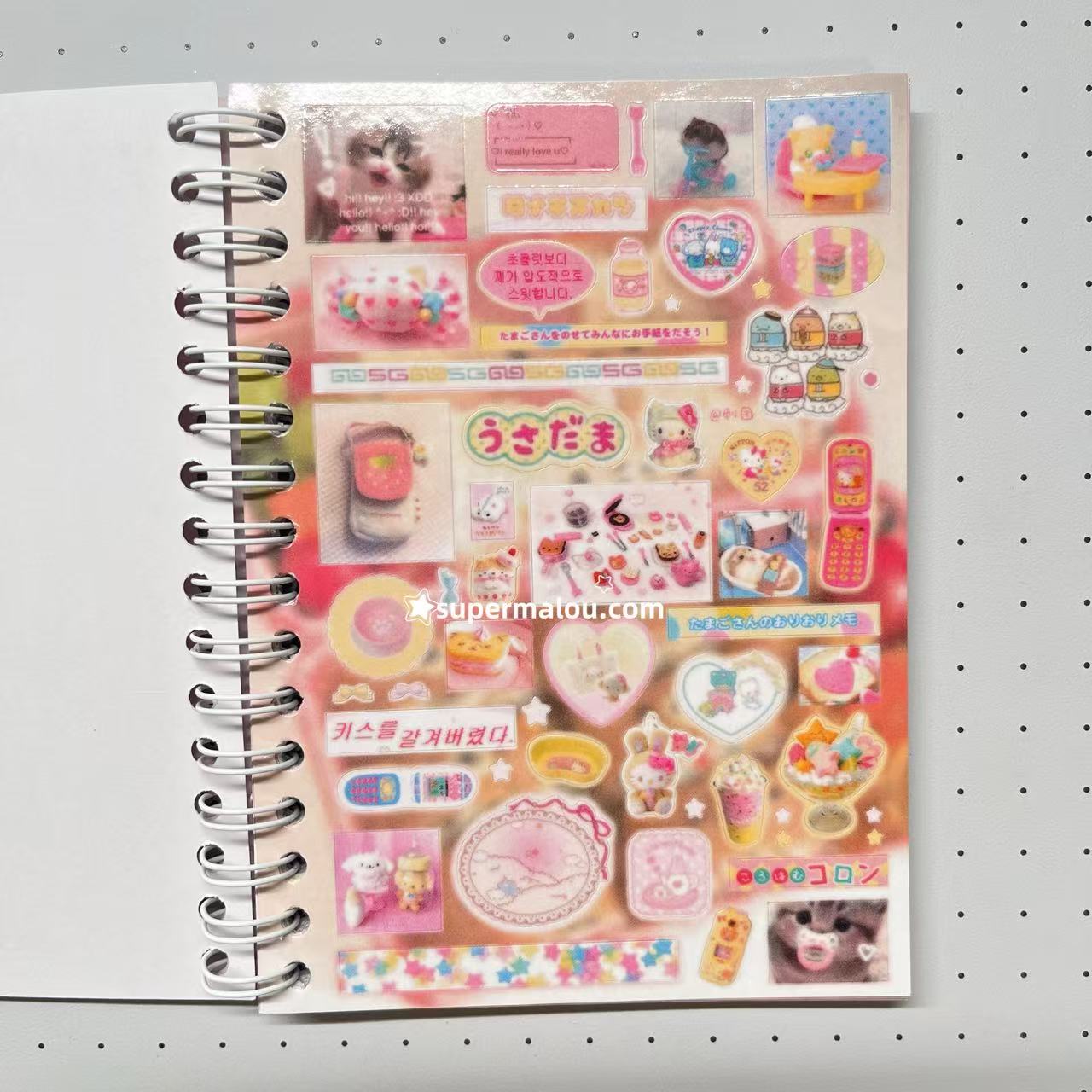 30Pages Macaron Pink Sticker Book