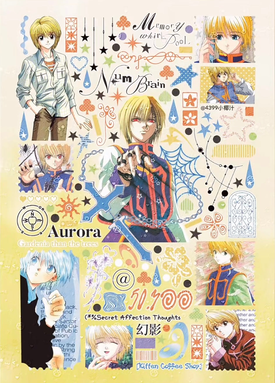 【Pre-Order】A Mix of 35 Anime Sticker Book(Single Pages Can Be Purchased Individually)
