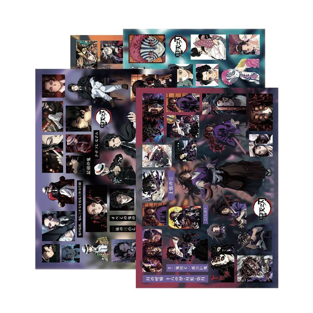 8 Sheets Demon Slayer Stickers D