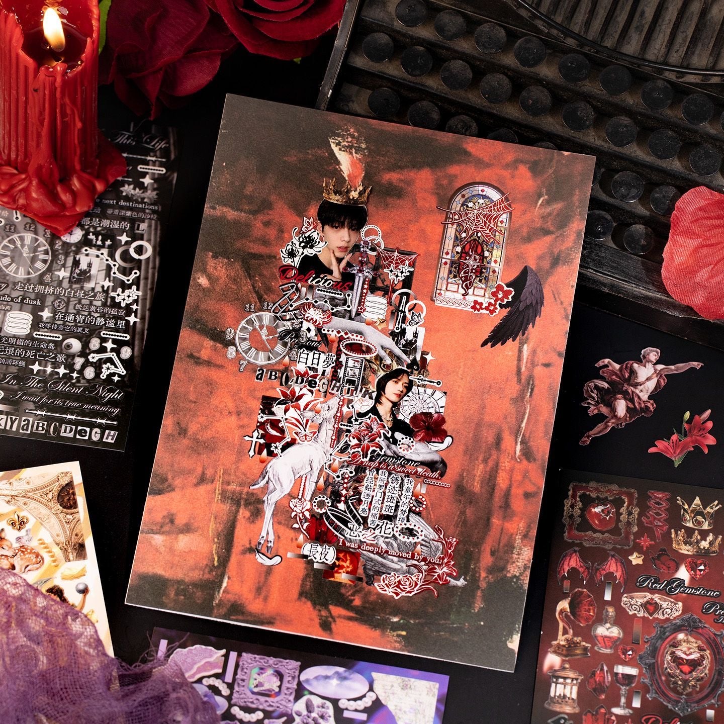 27Pages White Ember Prelude Sticker Book