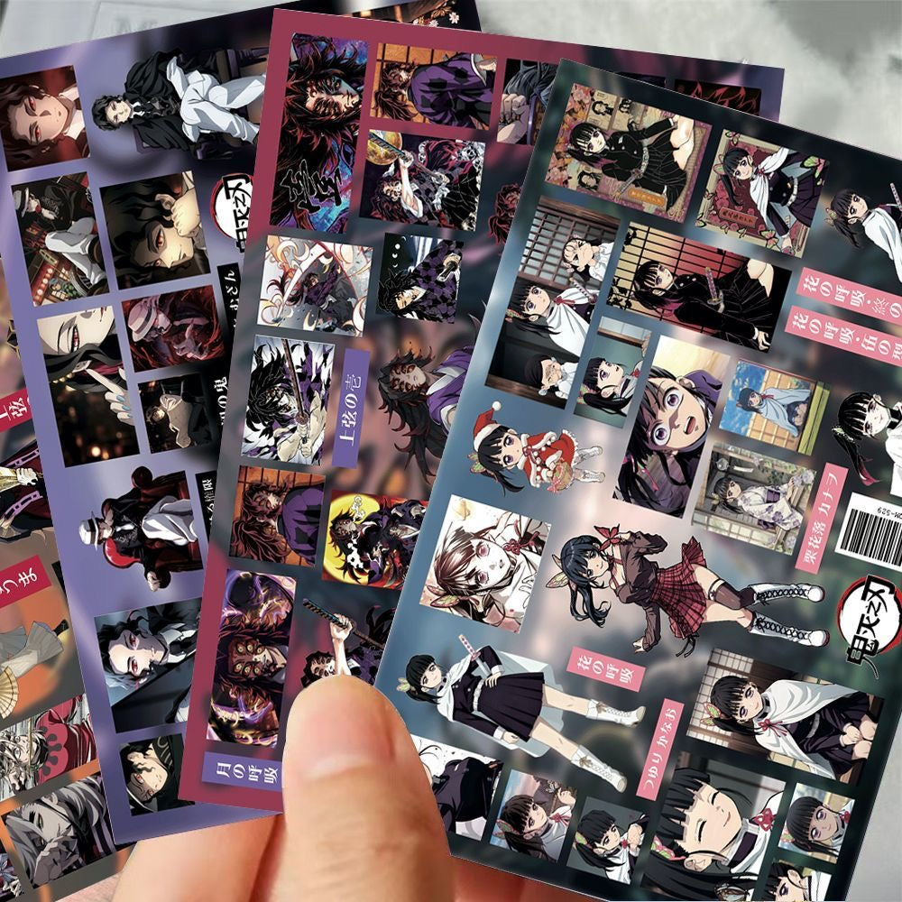 8 Sheets Demon Slayer Stickers D