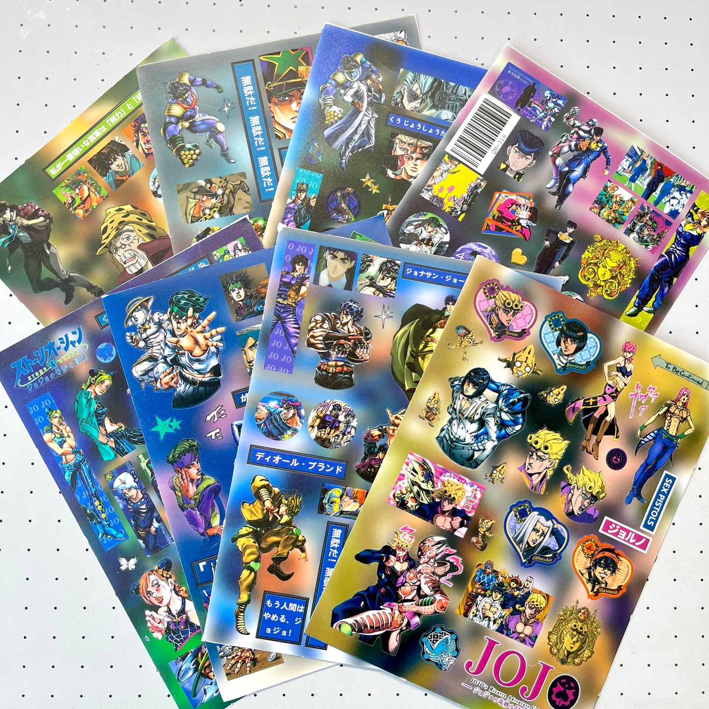 8 Sheets ‌JoJo's Bizarre Adventure Stickers B