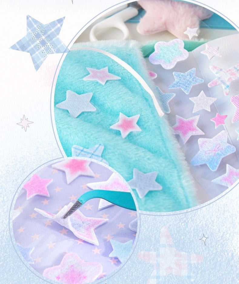 3D Felt Star Stickers Set of 6