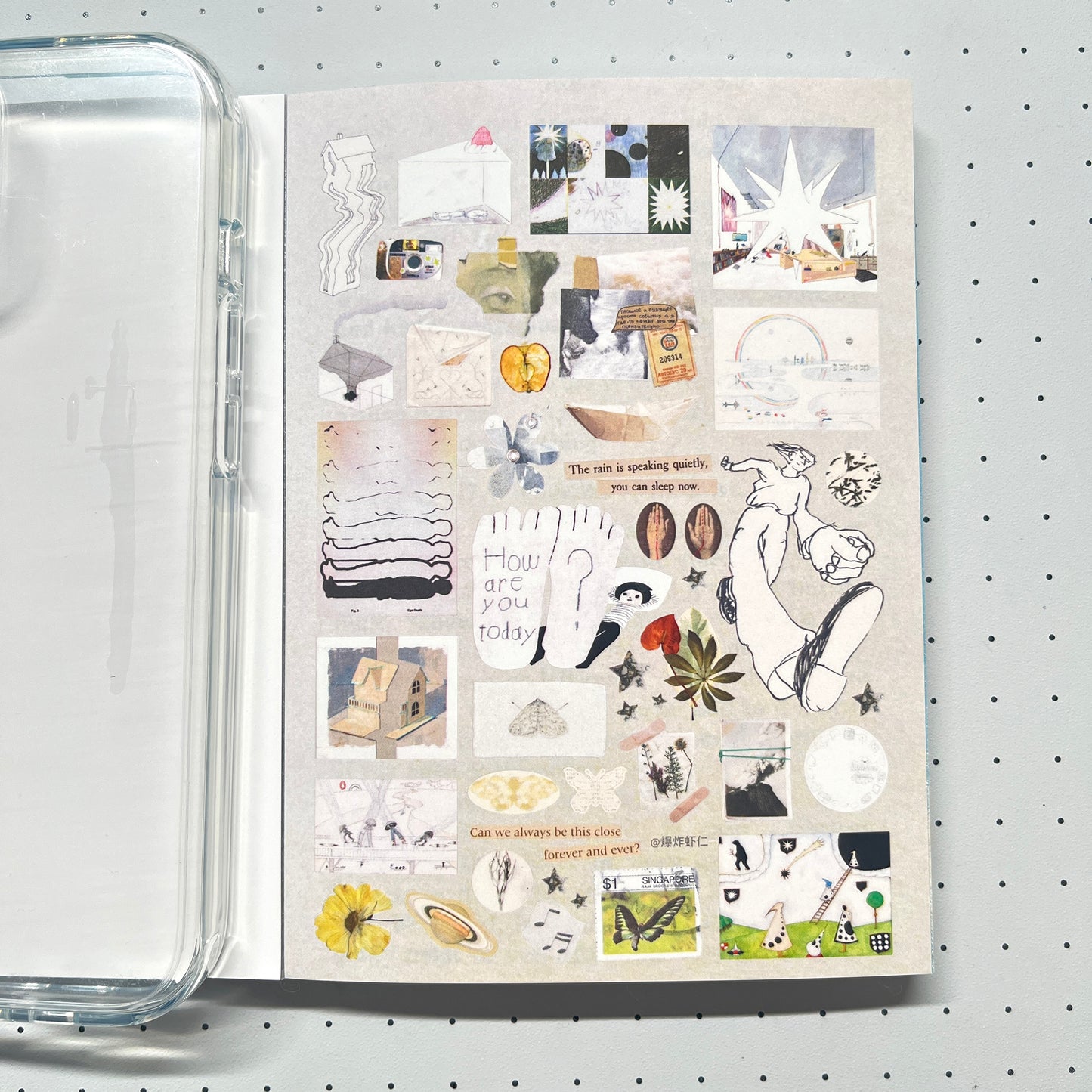 【Limited Edition 9】Steal a moment of leisure Sticker Book Handmade Sticker Phone Case