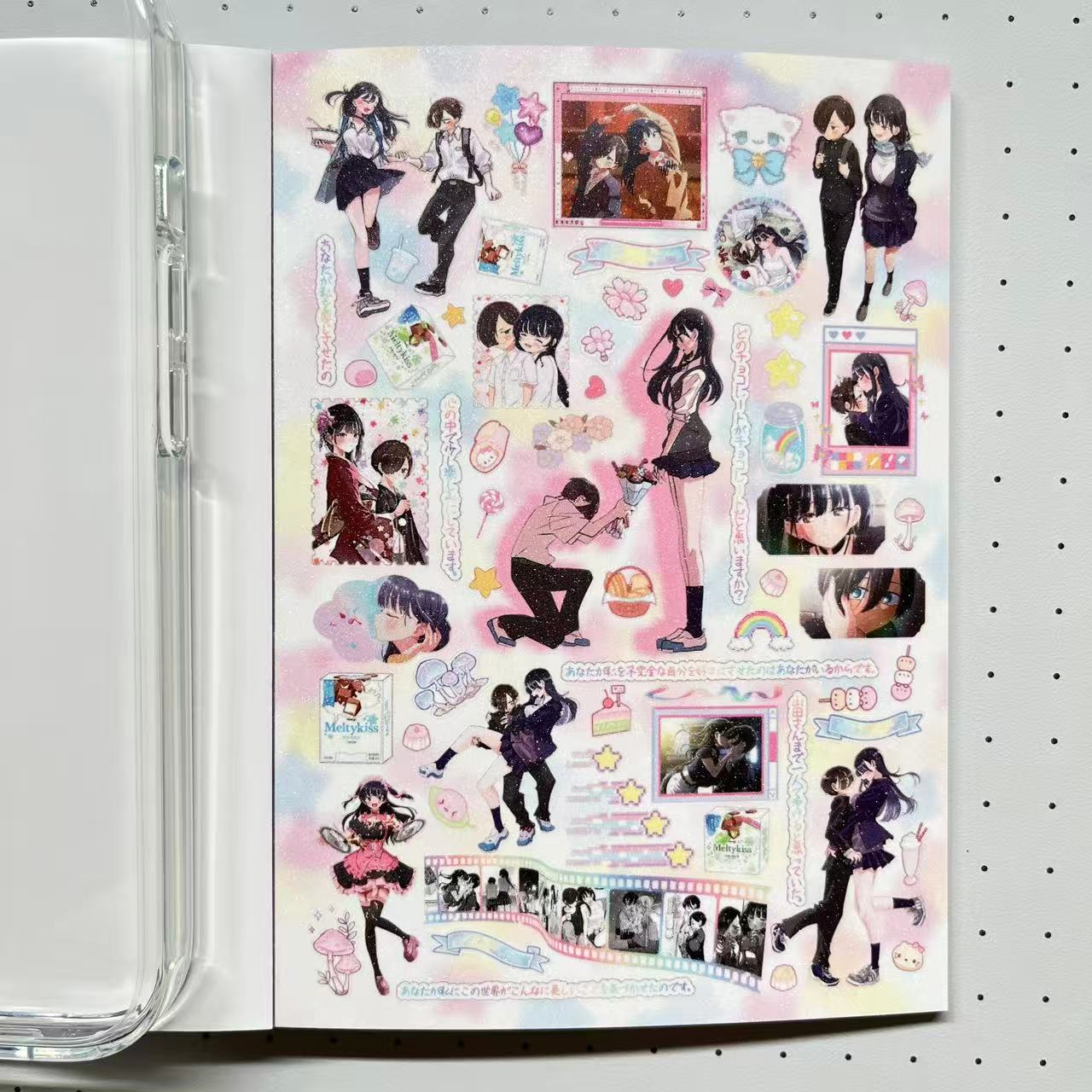 【Limited Edition 12】Chronicle Of Time's Love Sticker Book Handmade Sticker Phone Case