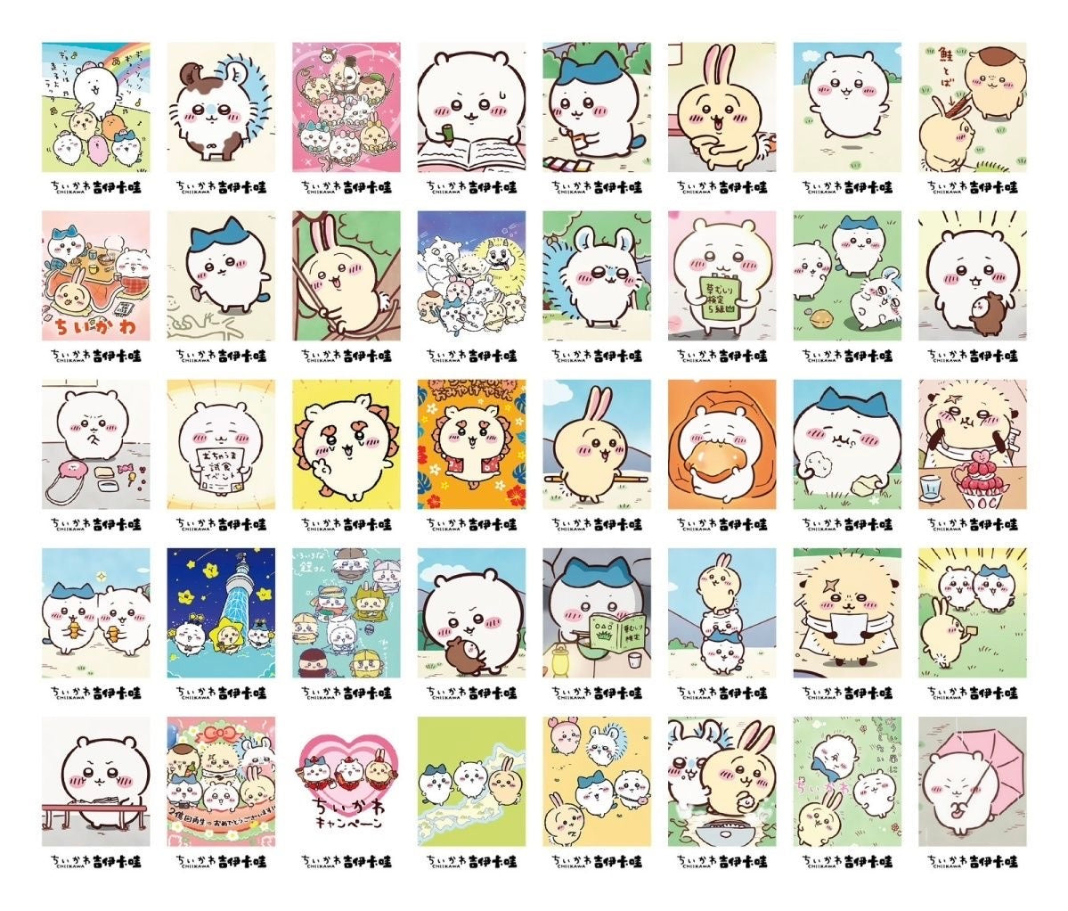 40pcs Chiikawa Lomo Cards (Not Stickers)