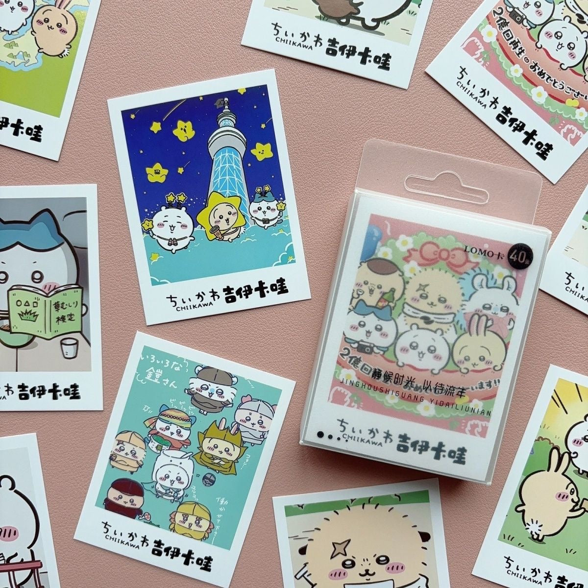 40pcs Chiikawa Lomo Cards (Not Stickers)