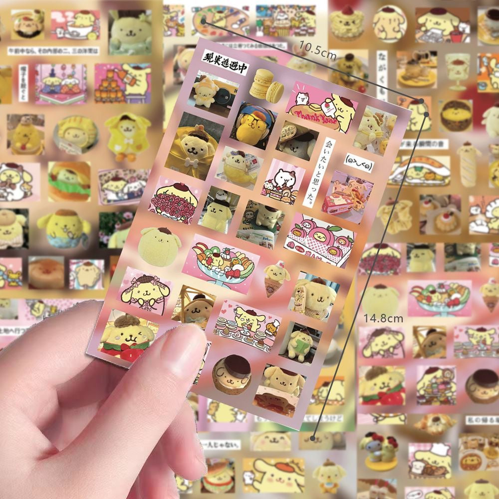 8 Sheets Pompompurin Stickers Style B