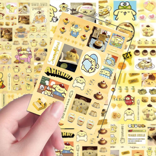 8 Sheets Pompompurin Stickers Style C