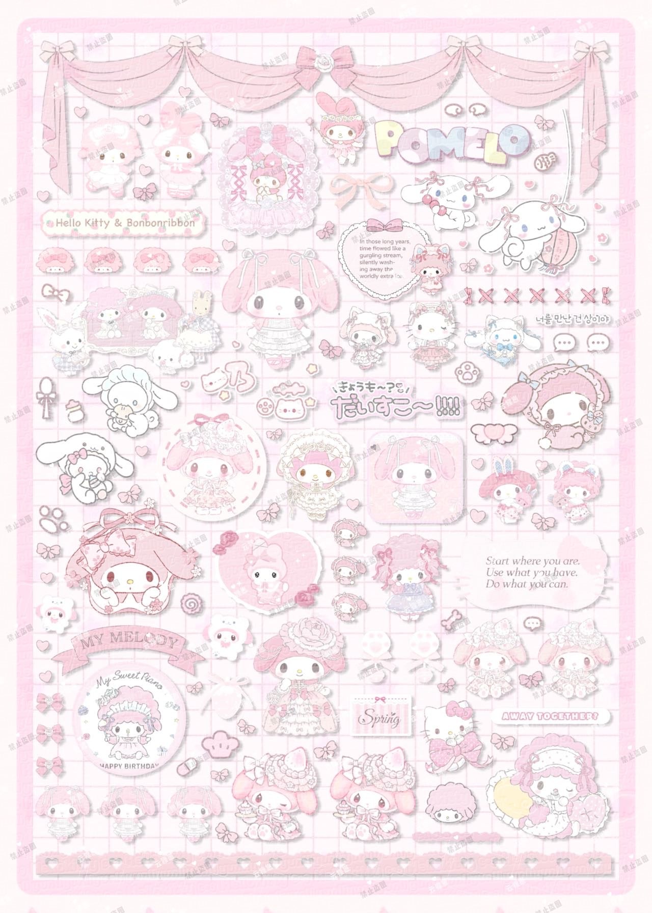 【Pre-Order】Curling up like a kitten Sticker Book(Single Pages Can Be Purchased Individually)