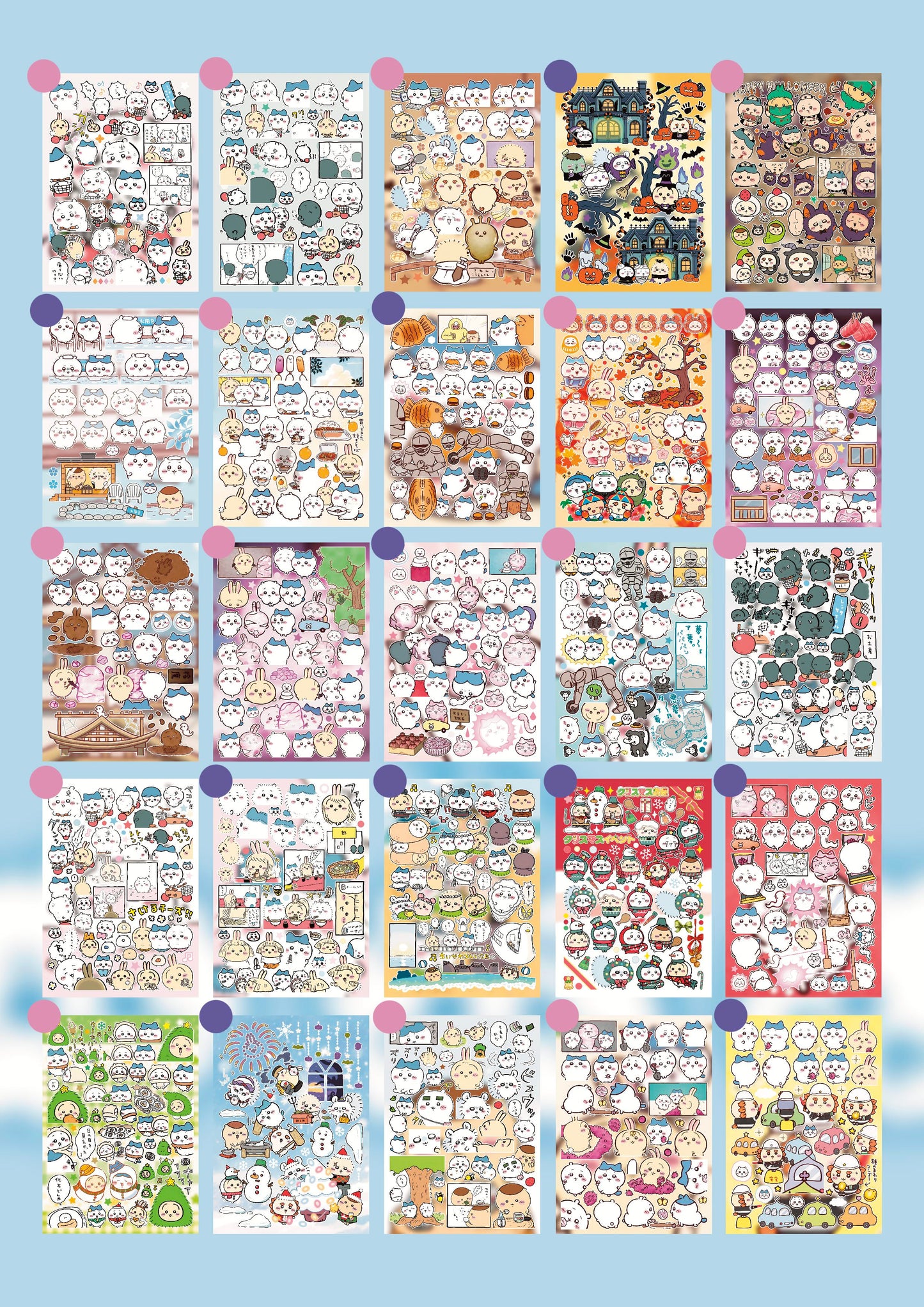 【Pre-Order】 91Pages Chiikawa Sticker Book Issue 6