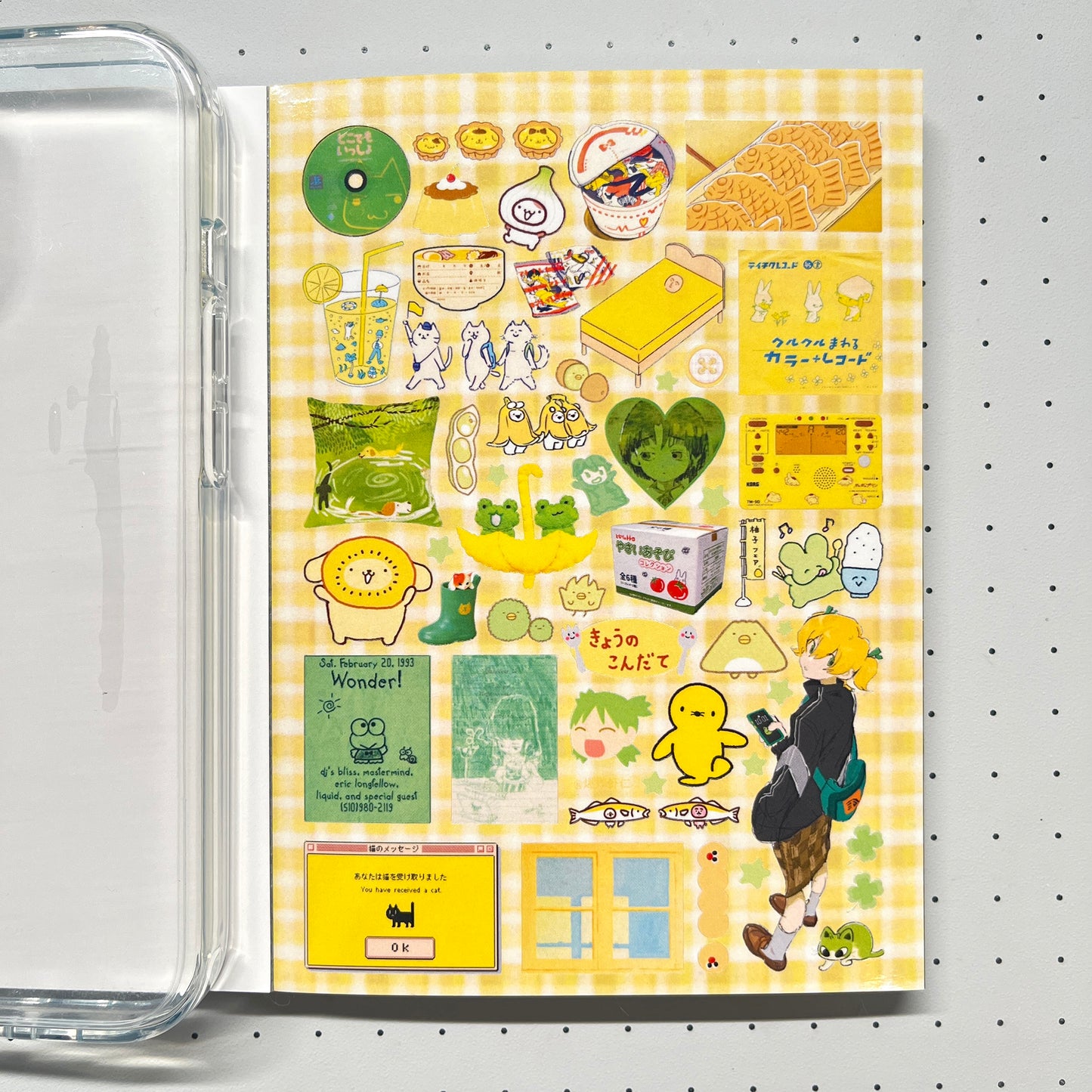 【Limited Edition 9】Steal a moment of leisure Sticker Book Handmade Sticker Phone Case