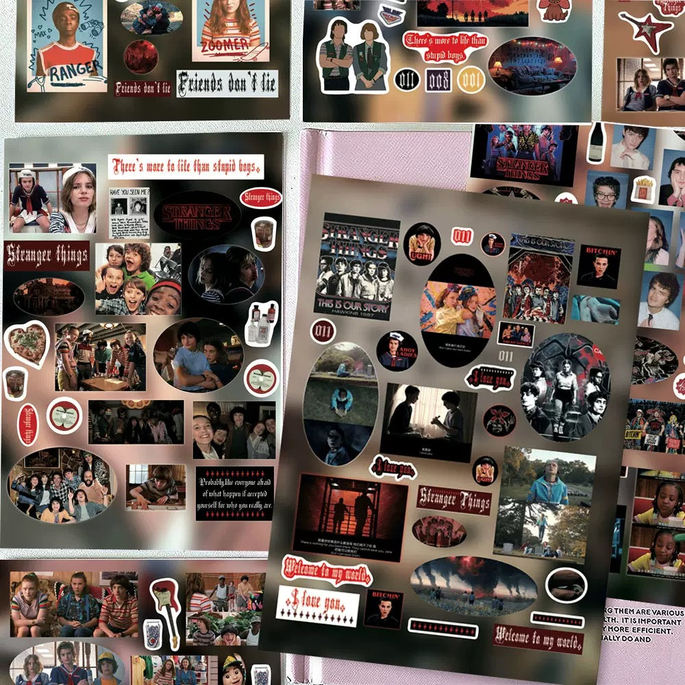 8 Sheets Stranger Things Stickers B