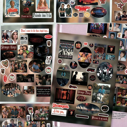 8 Sheets Stranger Things Stickers B