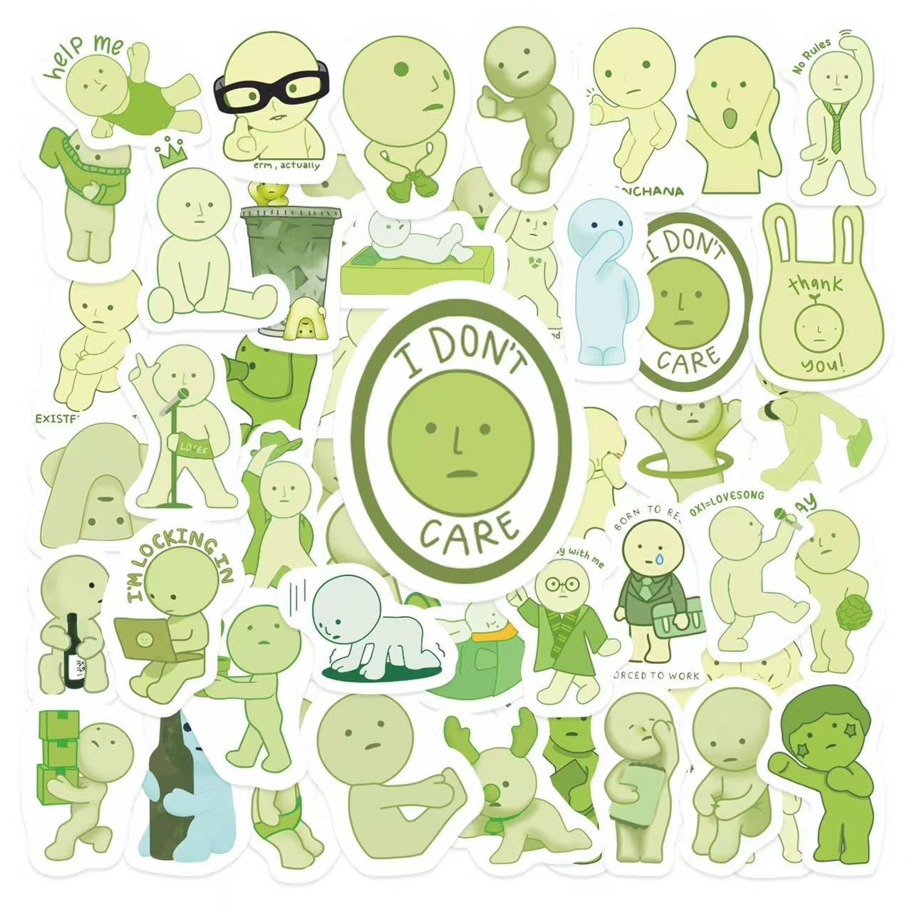 50Pcs Smiski Stickers Waterproof Stickers