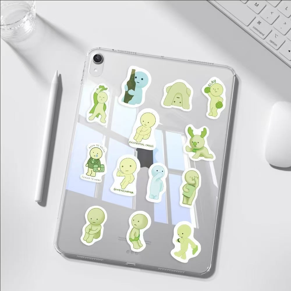 50Pcs Smiski Stickers Waterproof Stickers